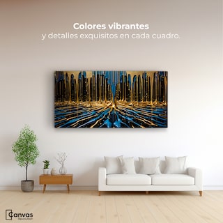 Foto 2 | Cuadro Decorativo Canvas Simetría Líquida 120x60