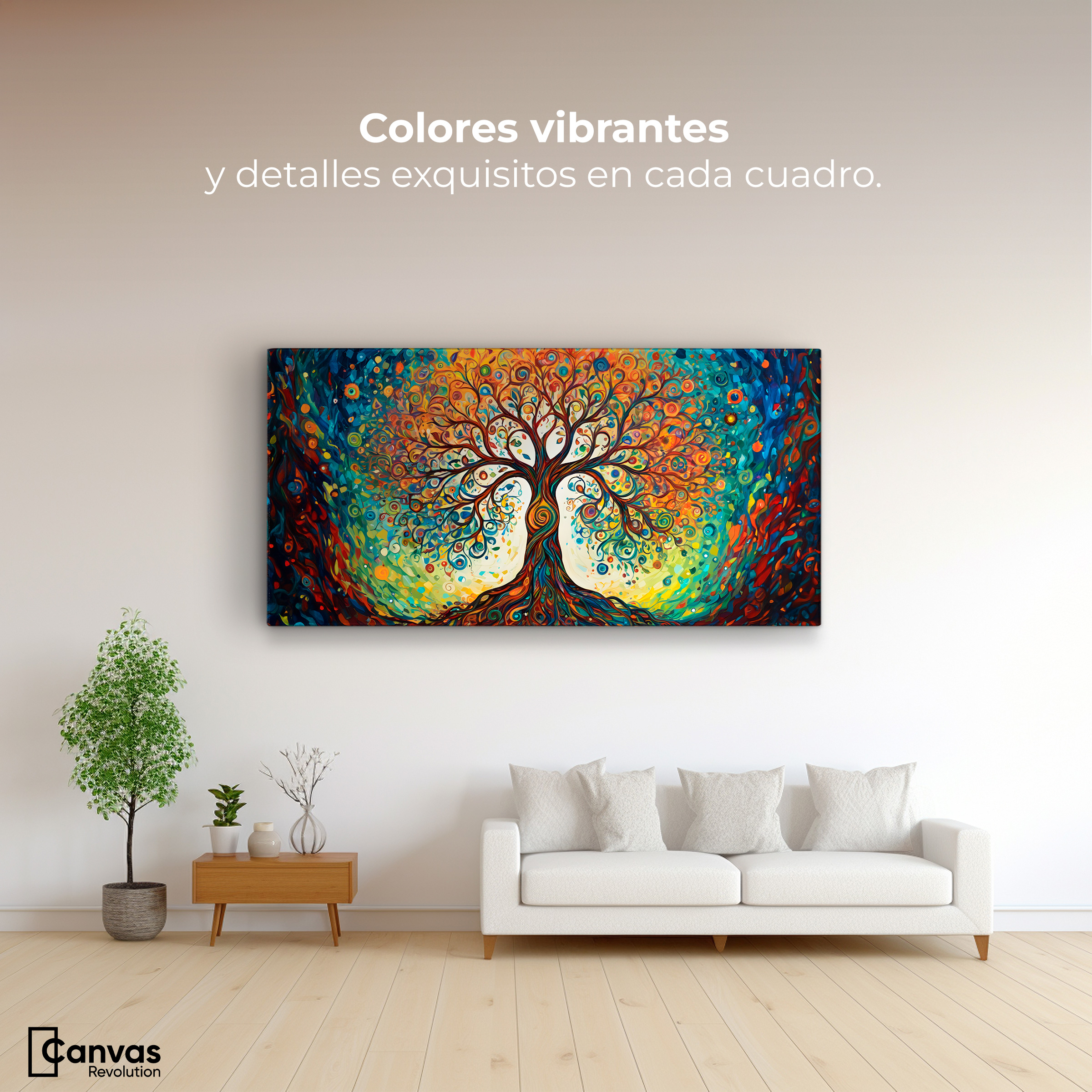 Foto 3 pulgar | Cuadro Decorativo Canvas Sueños Cromáticos 120x60