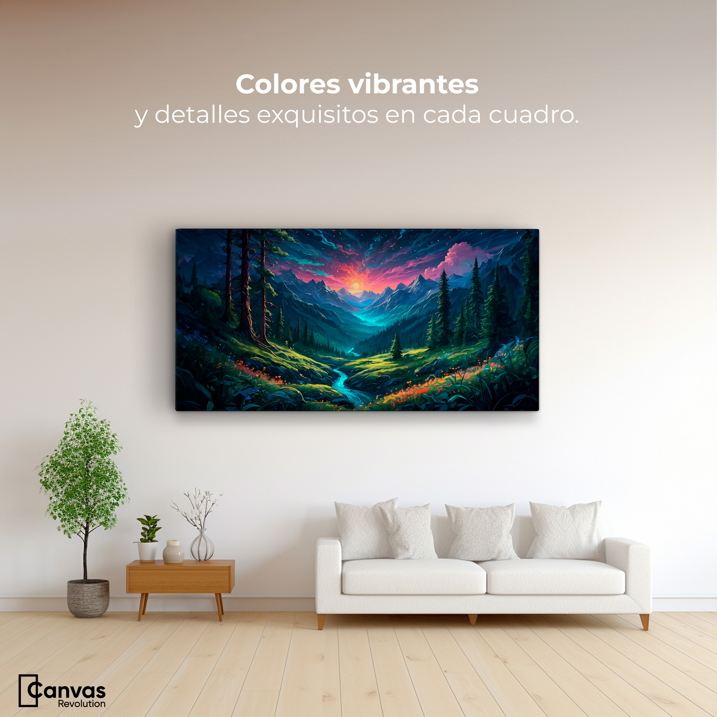 Foto 3 pulgar | Cuadro Decorativo Canvas Hermoso Atardecer 120x60