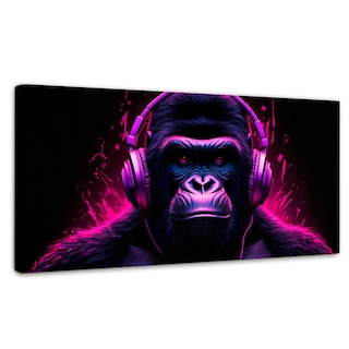 Foto 1 | Cuadro Decorativo Canvas Gorila Electrónico 120x60