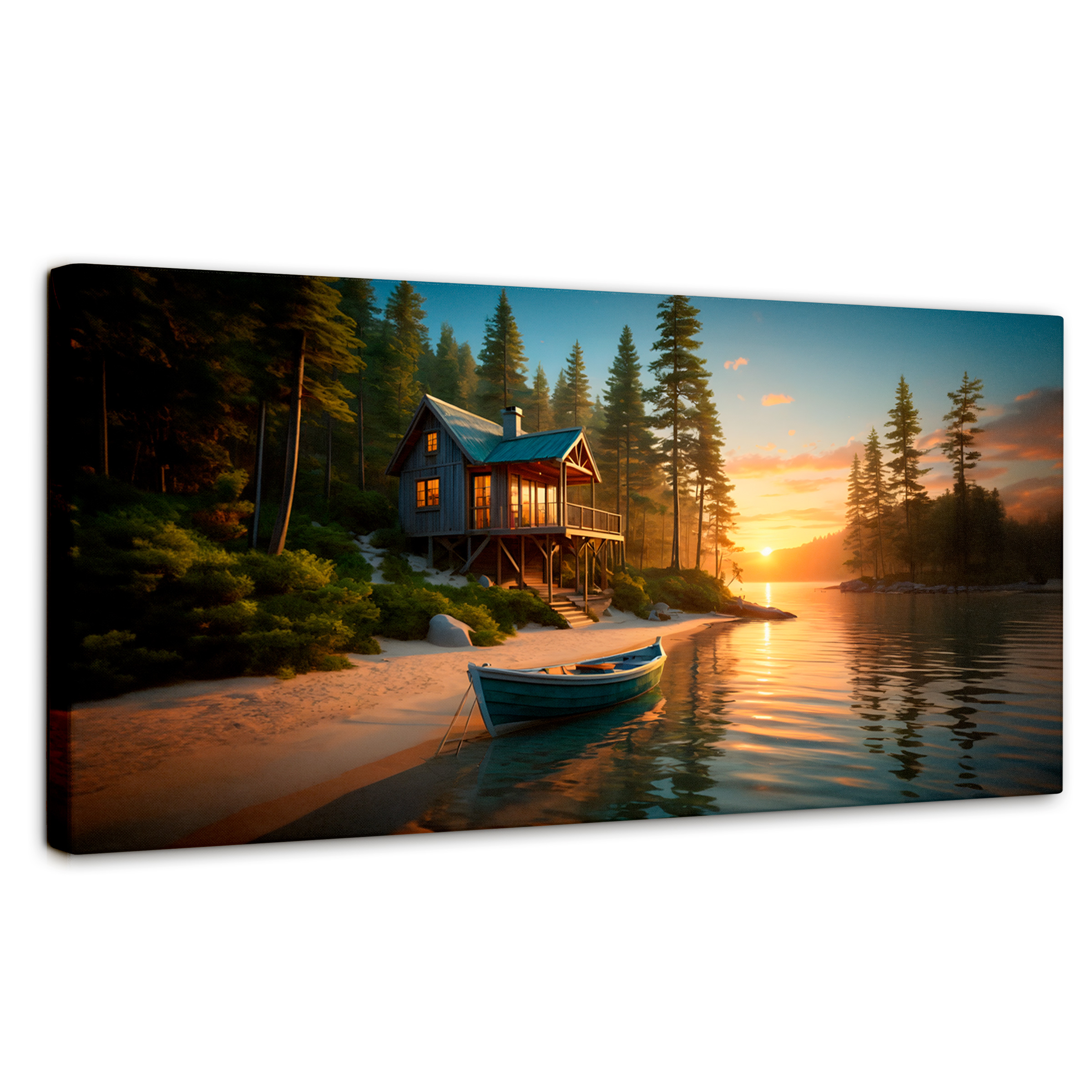 Cuadro Decorativo Canvas Refugio Vibrante 120x60