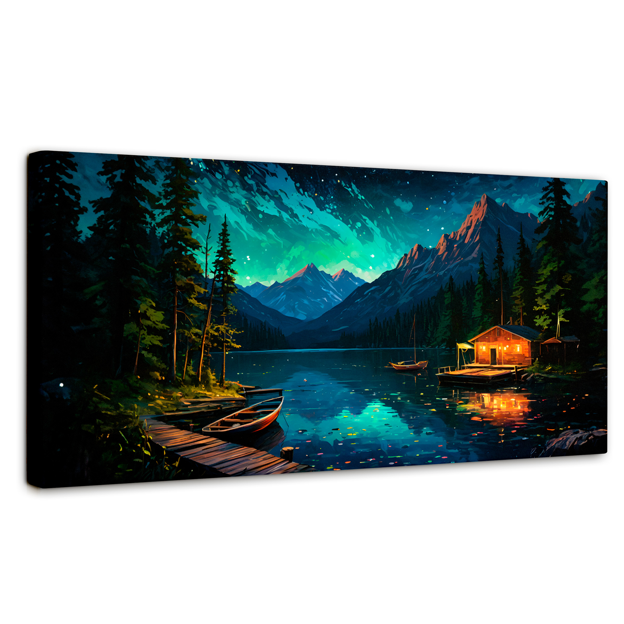 Cuadro Decorativo Canvas Paisaje Nocturno 120x60