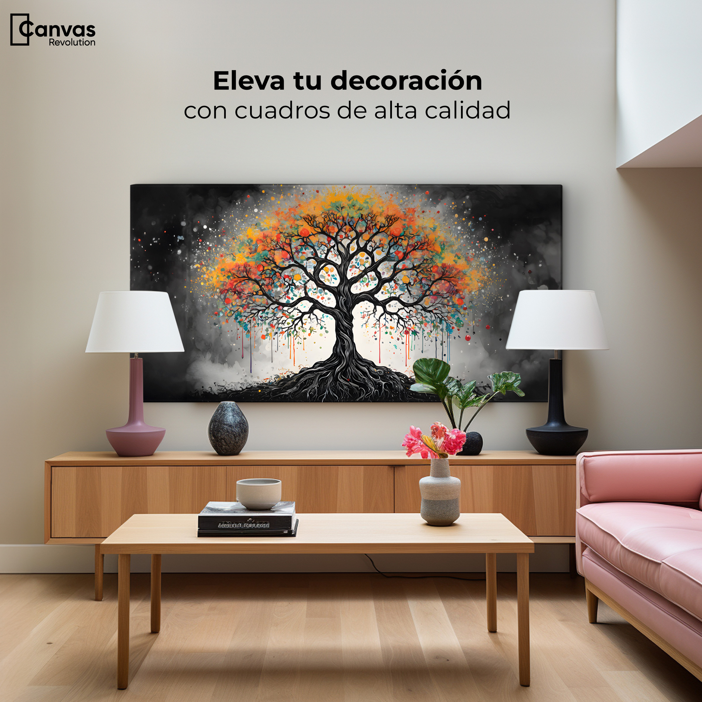 Foto 4 pulgar | Cuadro Decorativo Canvas Esplendor Otoñal 120x60