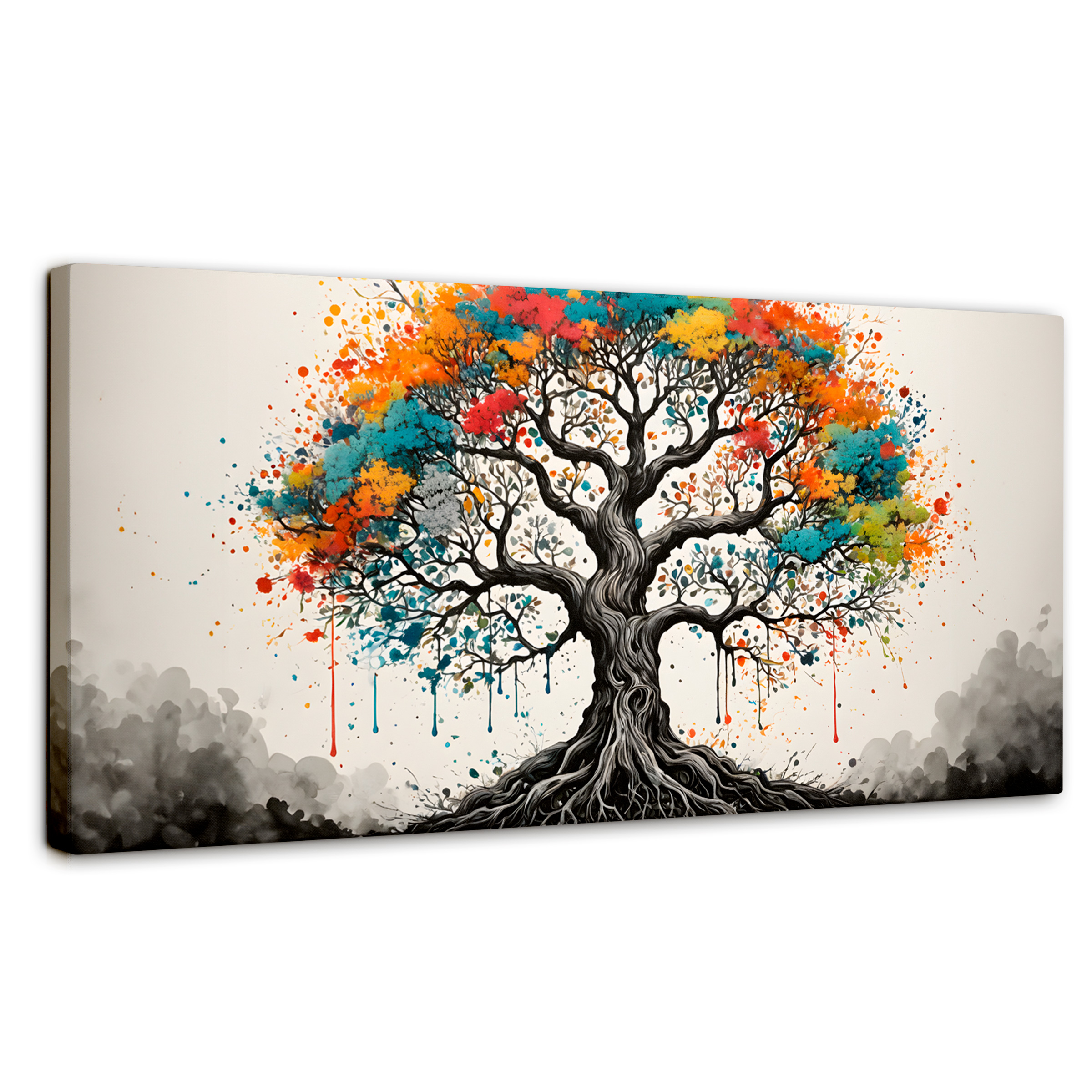 Cuadro Decorativo Canvas Armonía Colores 120x60