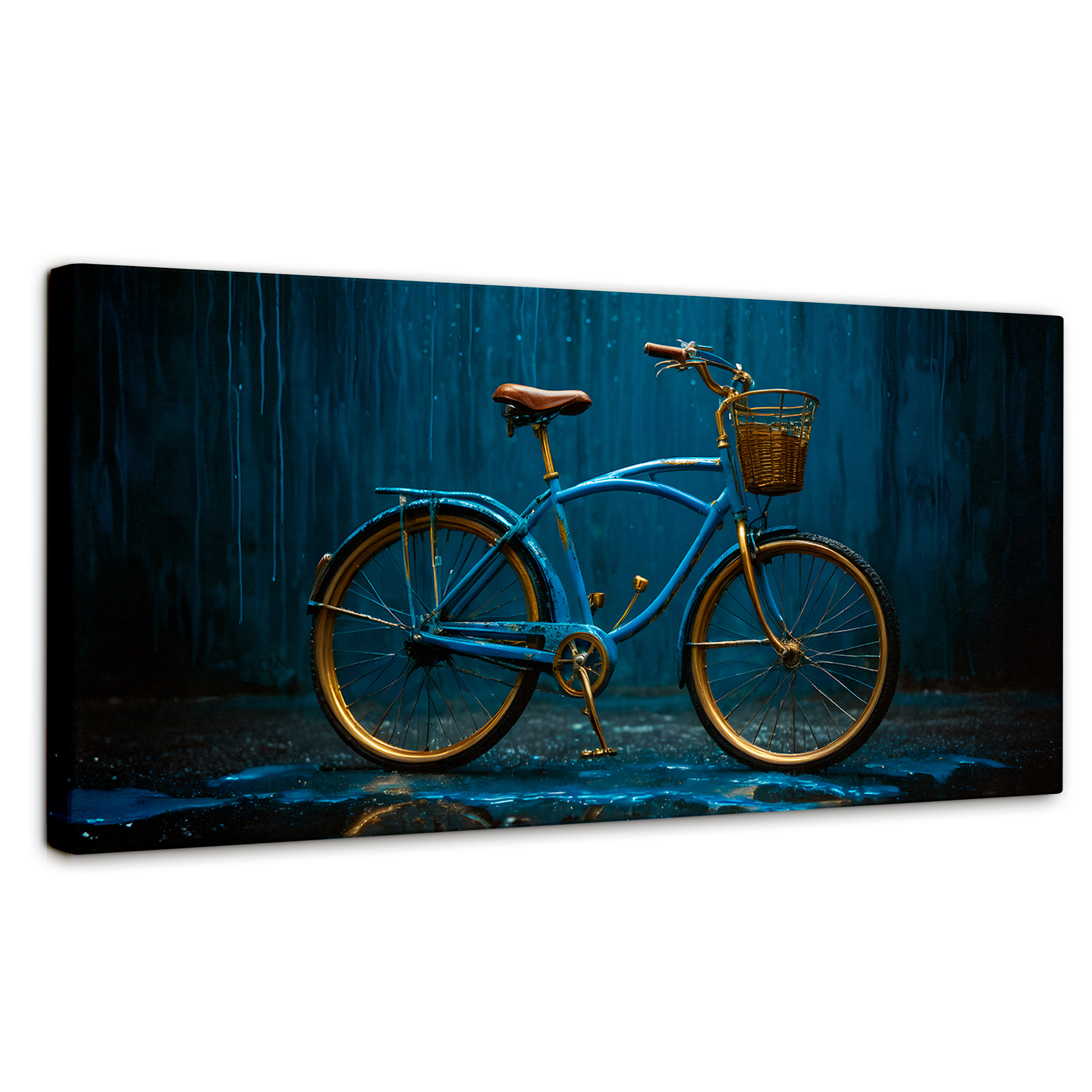 Foto 2 pulgar | Cuadro Decorativo Canvas Bicicleta Retro 120 x 60