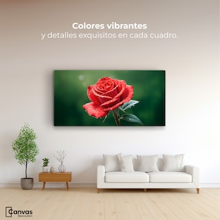 Foto 2 | Cuadro Decorativo Canvas Brillo Rosa Luz 120x60