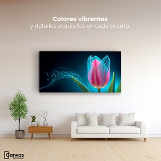 Foto 2 | Cuadro Decorativo Canvas Tulipán Aura Viva 120x60