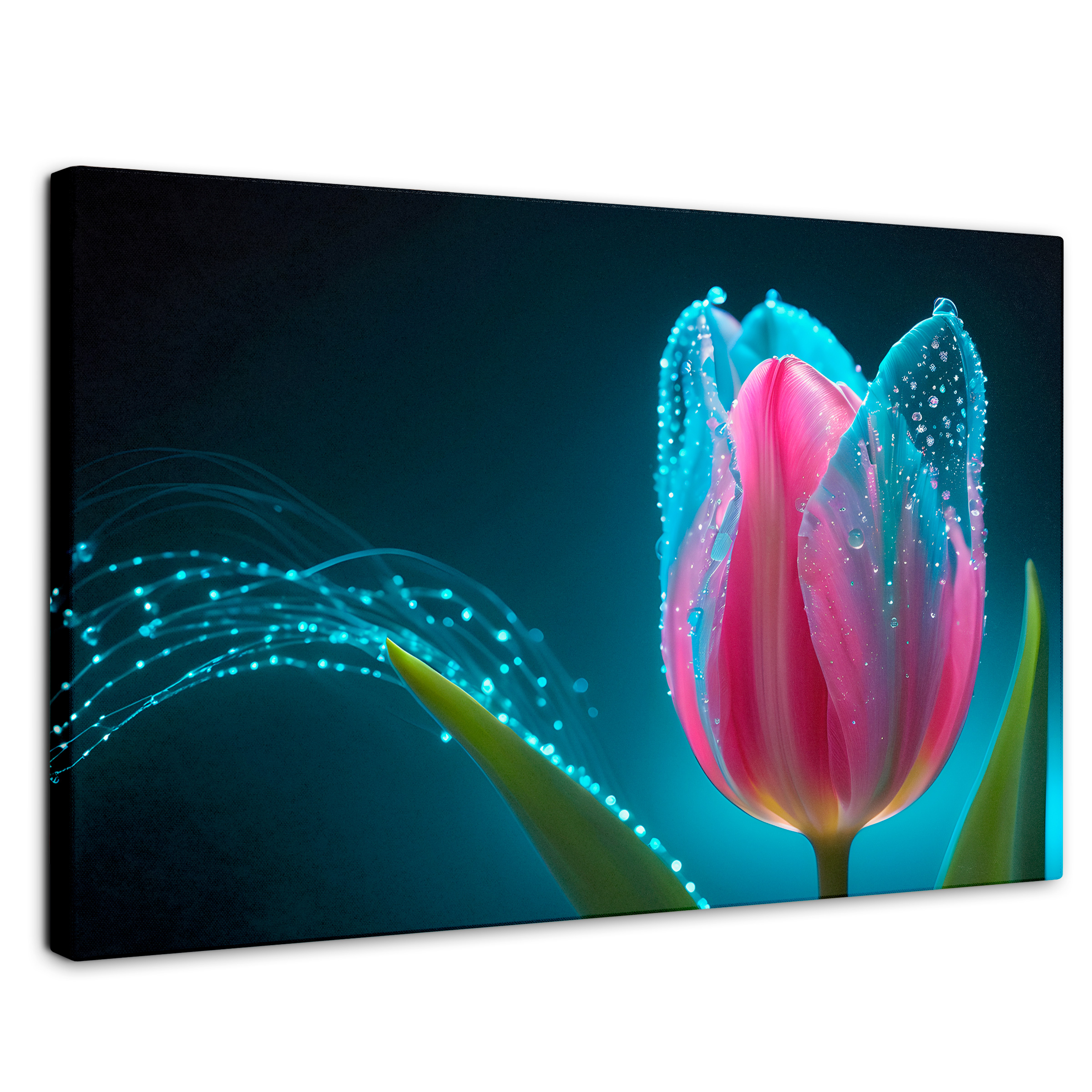 Foto 1 | Cuadro Decorativo Canvas Tulipán Aura Viva 90x60
