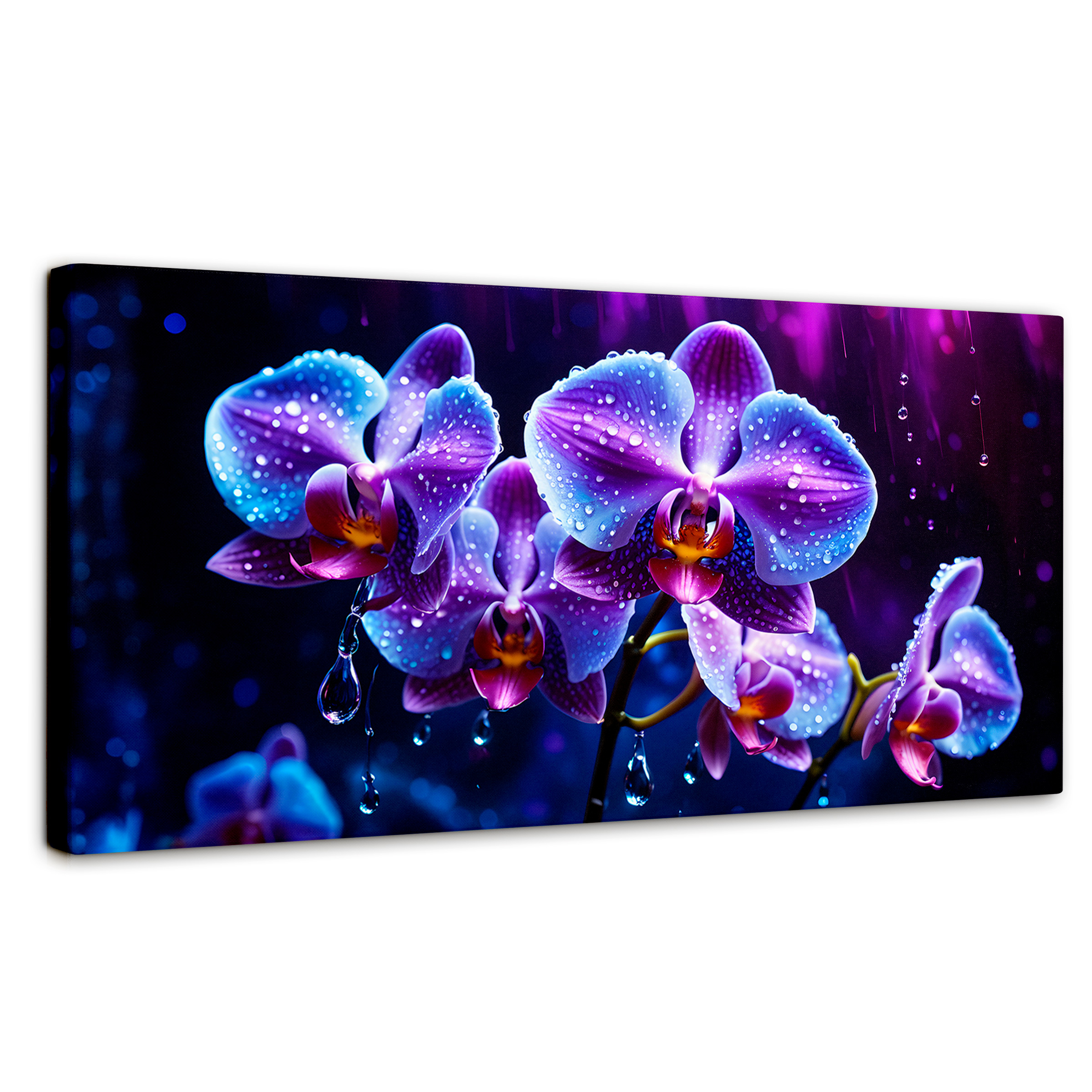 Cuadro Decorativo Canvas Orquídea Luz Sutil 120x60