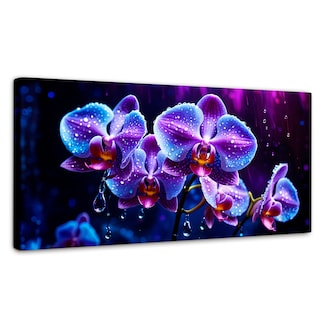 Foto 1 | Cuadro Decorativo Canvas Orquídea Luz Sutil 120x60