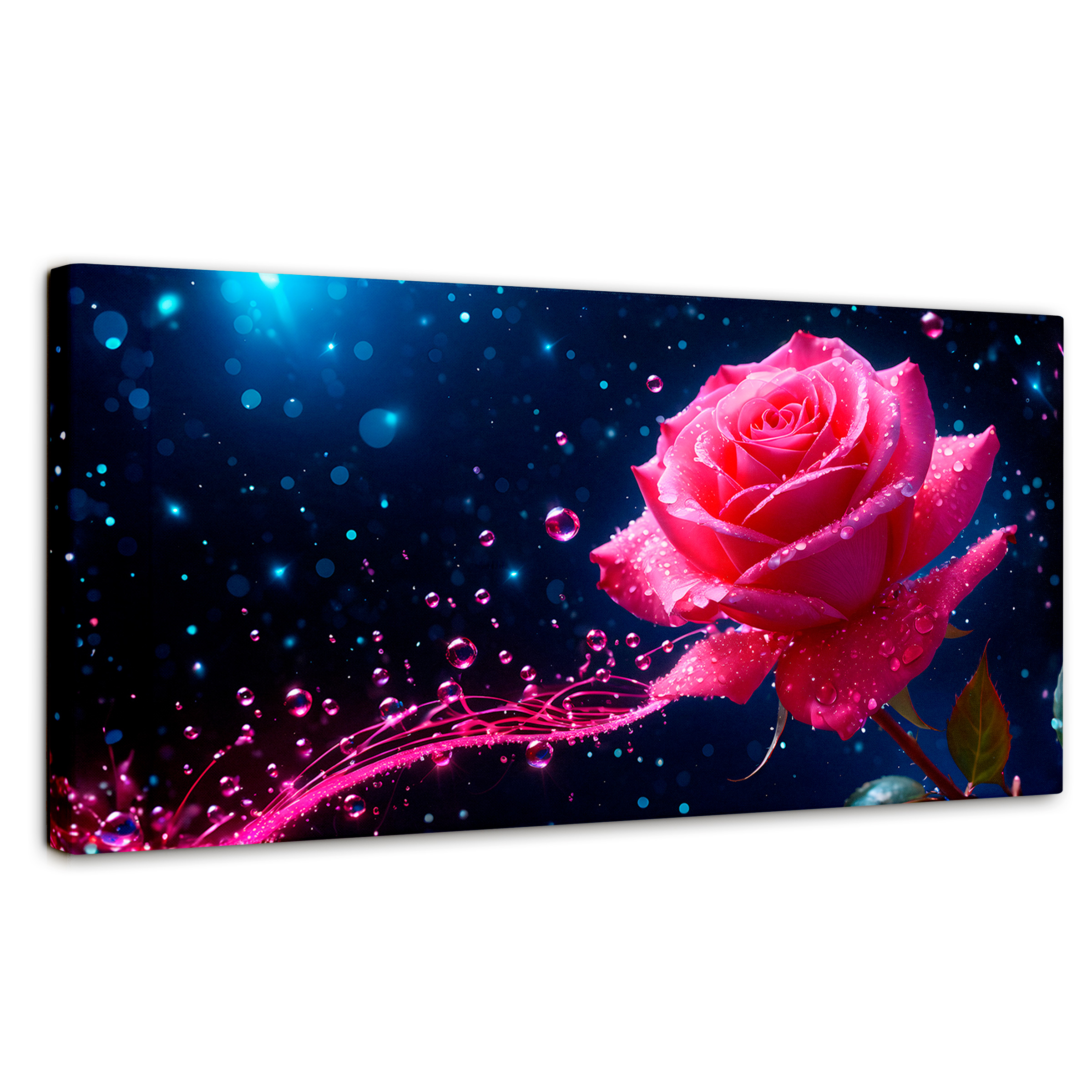 Cuadro Decorativo Canvas Rosa Radiante Sueño 120x60