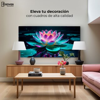 Foto 3 | Cuadro Decorativo Canvas Loto Brillo Divino 120x60