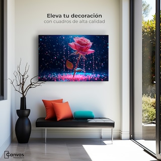 Foto 3 | Cuadro Decorativo Canvas Rosa Magia Pura 90x60