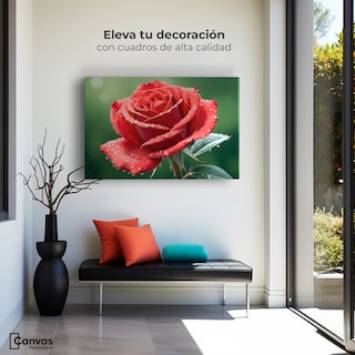 Foto 3 | Cuadro Decorativo Canvas Brillo Rosa Luz 90x60