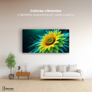 Foto 2 | Cuadro Decorativo Canvas Fulgor De Girasol 120x60