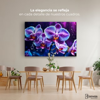 Foto 2 | Cuadro Decorativo Canvas Orquídea Luz Sutil 90x60
