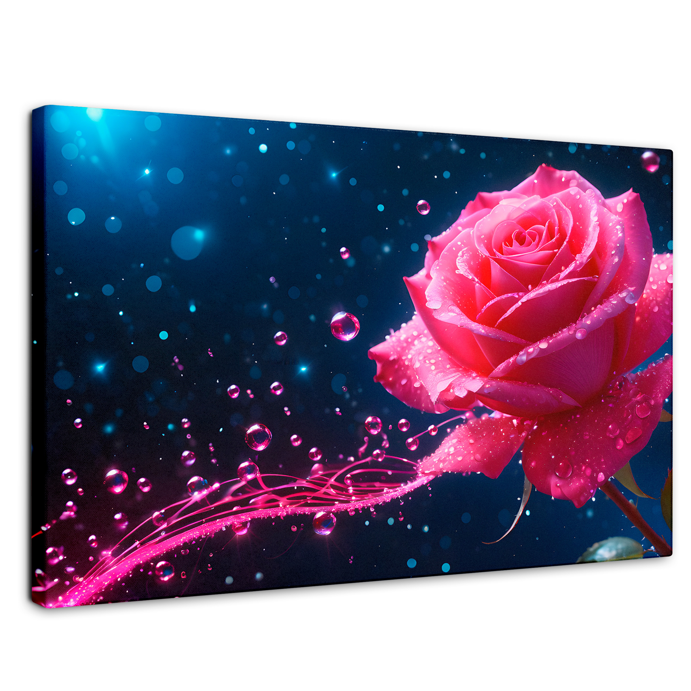 Cuadro Decorativo Canvas Rosa Radiante Sueño 90x60