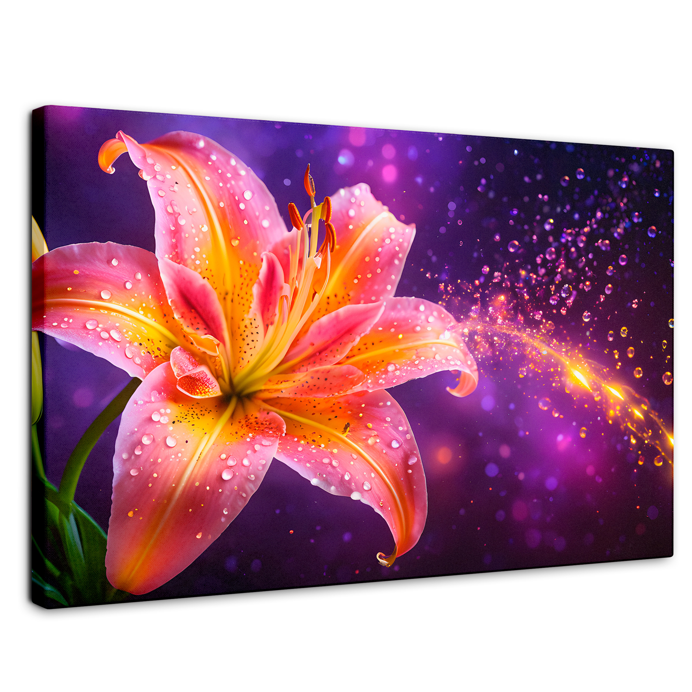 Foto 2 pulgar | Cuadro Decorativo Canvas Lirio Celestial 90x60
