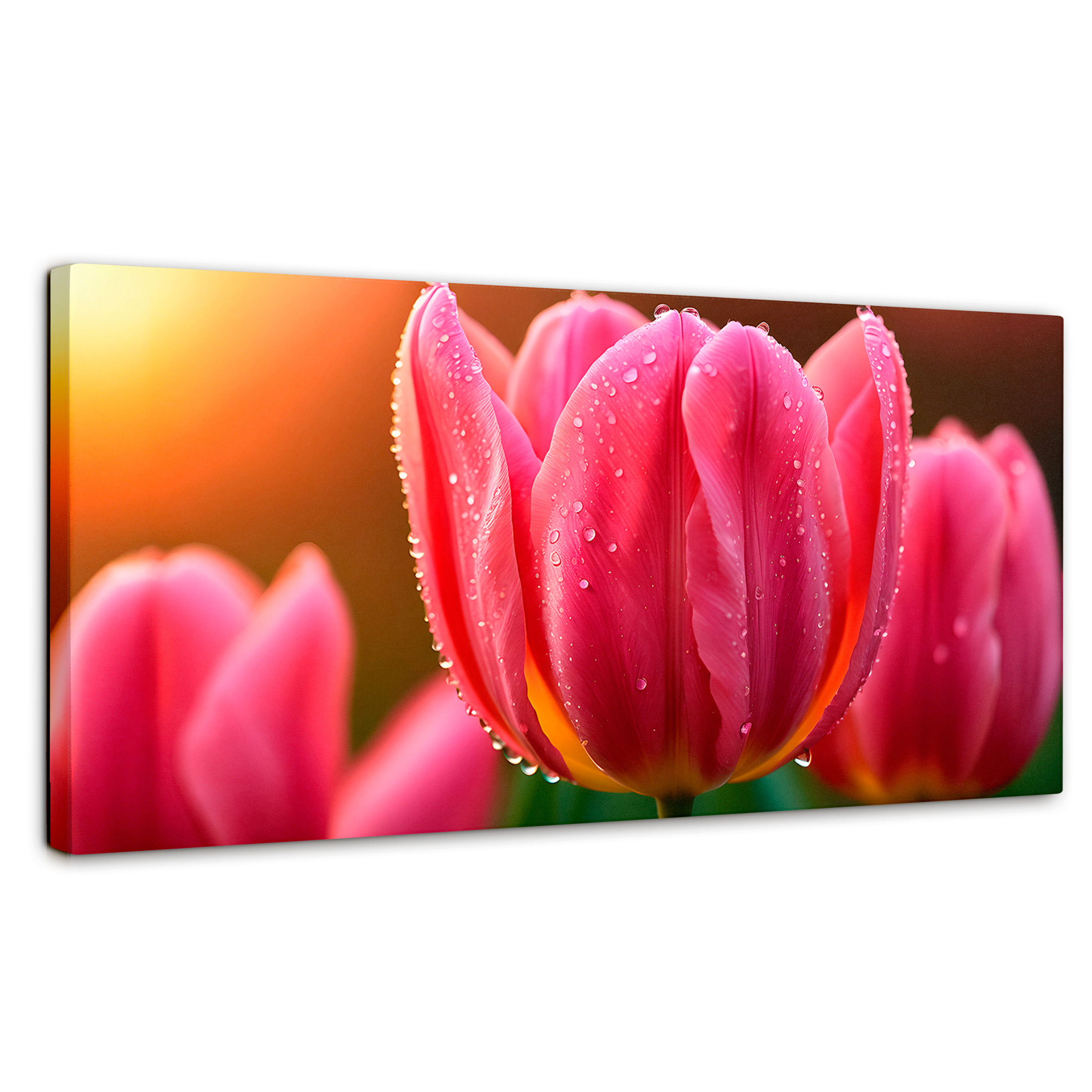 Foto 2 pulgar | Cuadro Decorativo Canvas Tulipán Rosa Eterno 120x60