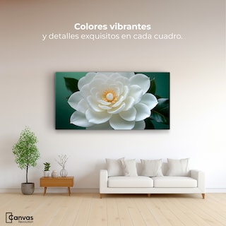 Foto 2 | Cuadro Decorativo Canvas Camelia Eterna Flor 120x60