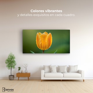 Foto 2 | Cuadro Decorativo Canvas Tulipán En Verde 120x60