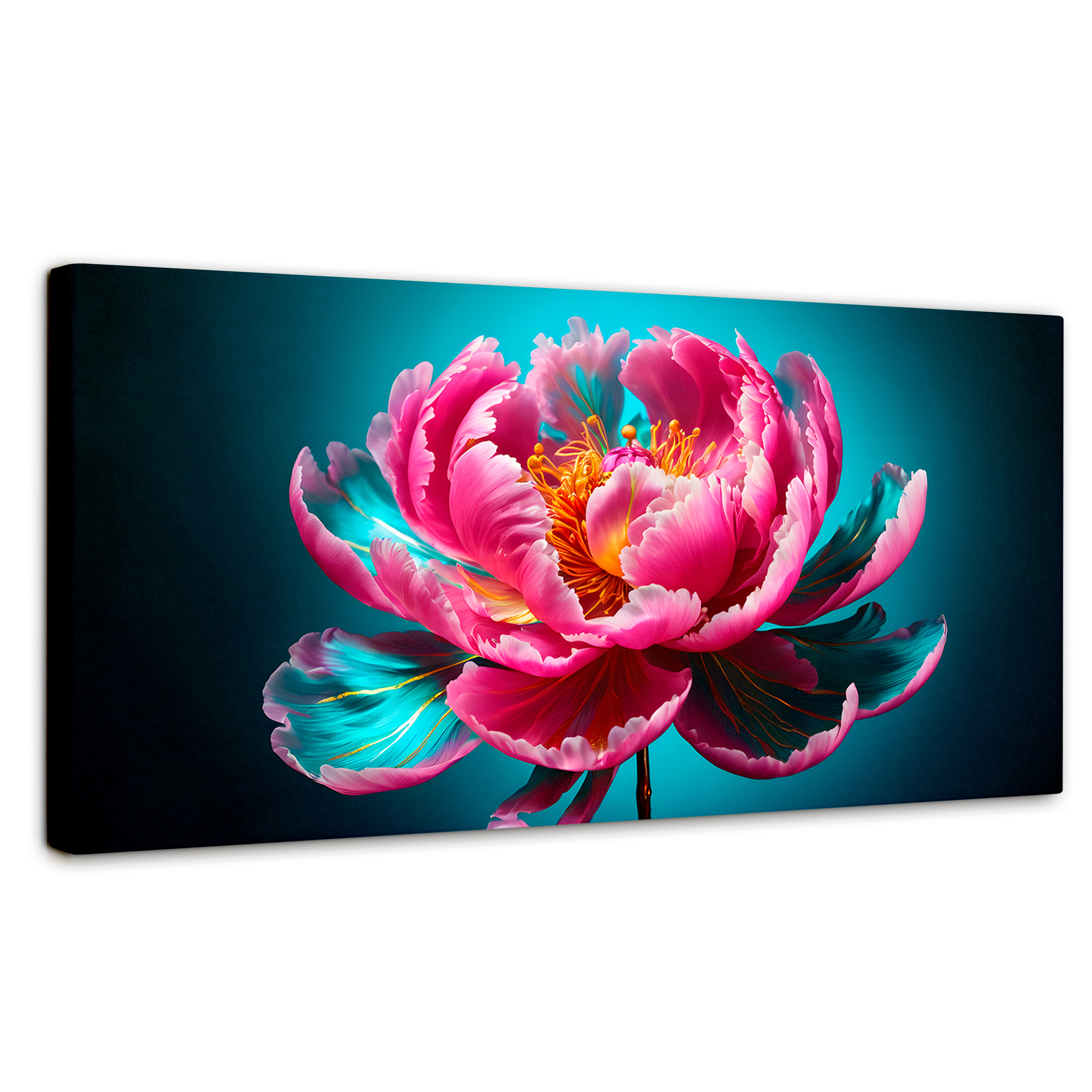 Foto 1 | Cuadro Decorativo Canvas Peonía Radiante 120x60