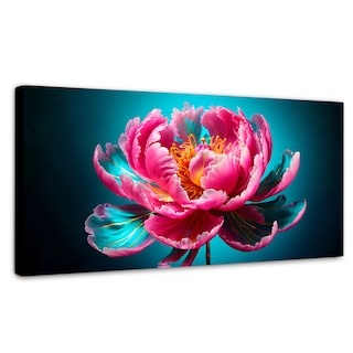 Foto 1 | Cuadro Decorativo Canvas Peonía Radiante 120x60