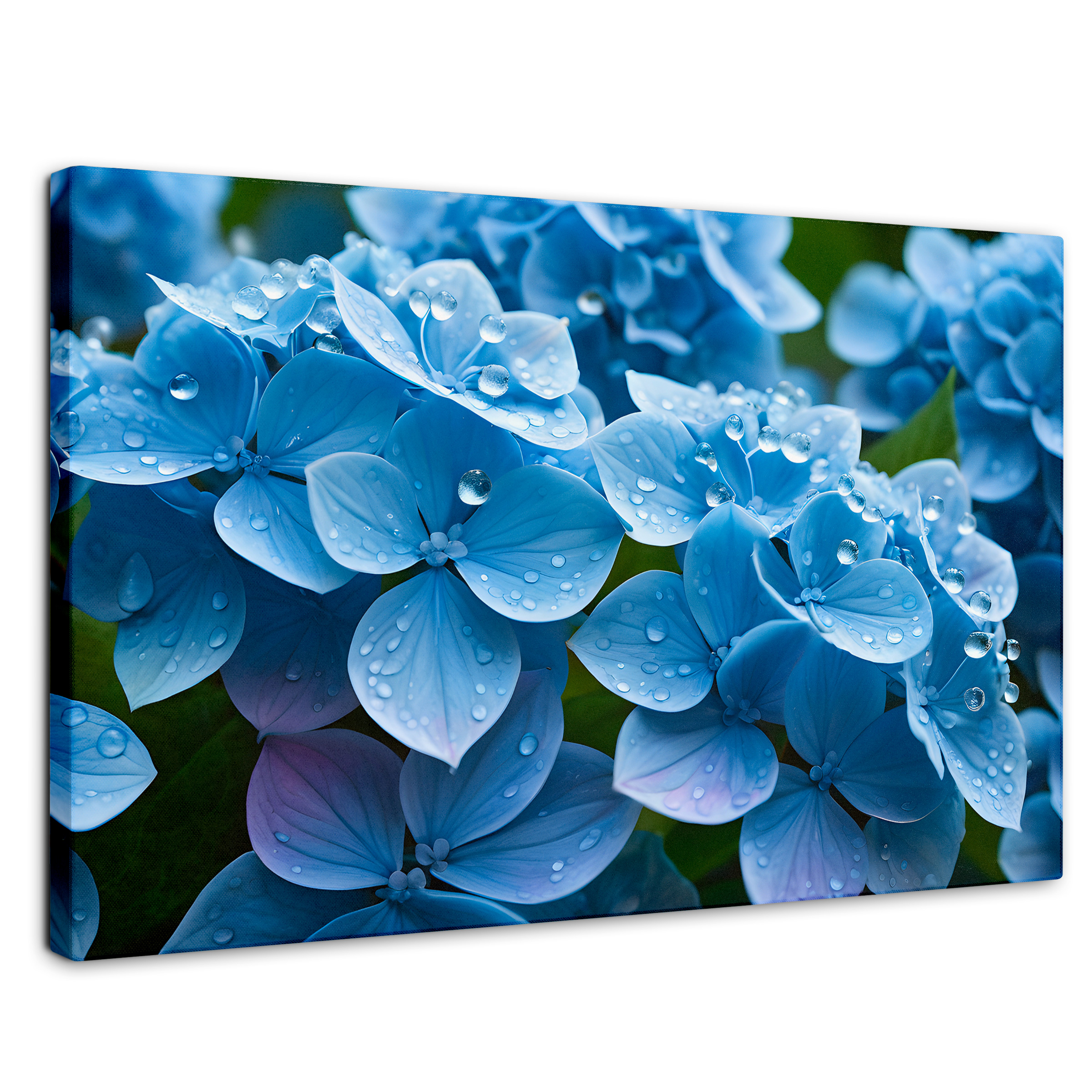 Foto 1 | Cuadro Decorativo Canvas Hortensia Azulada 90x60