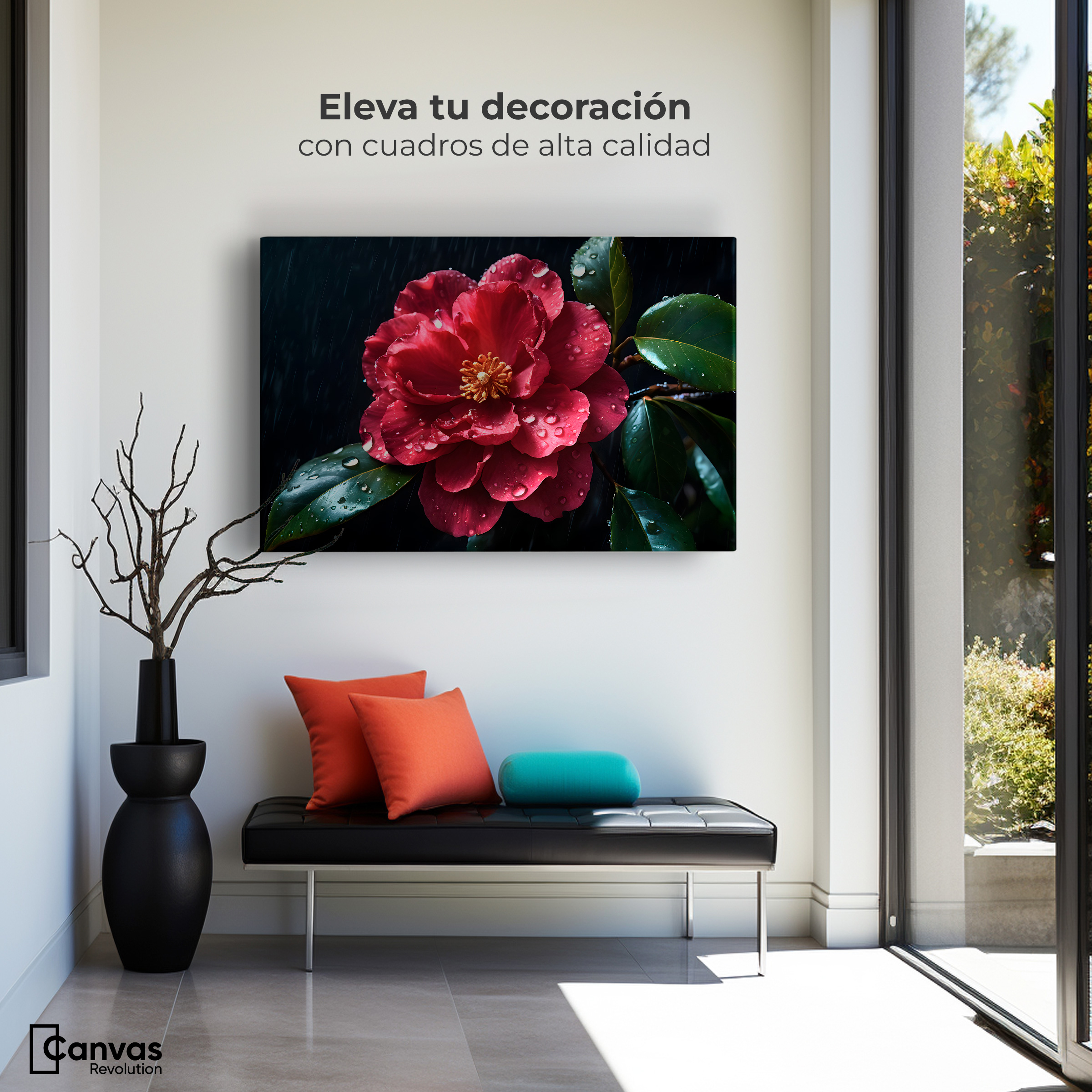 Foto 4 pulgar | Cuadro Decorativo Canvas Magia De Camelia 90x60