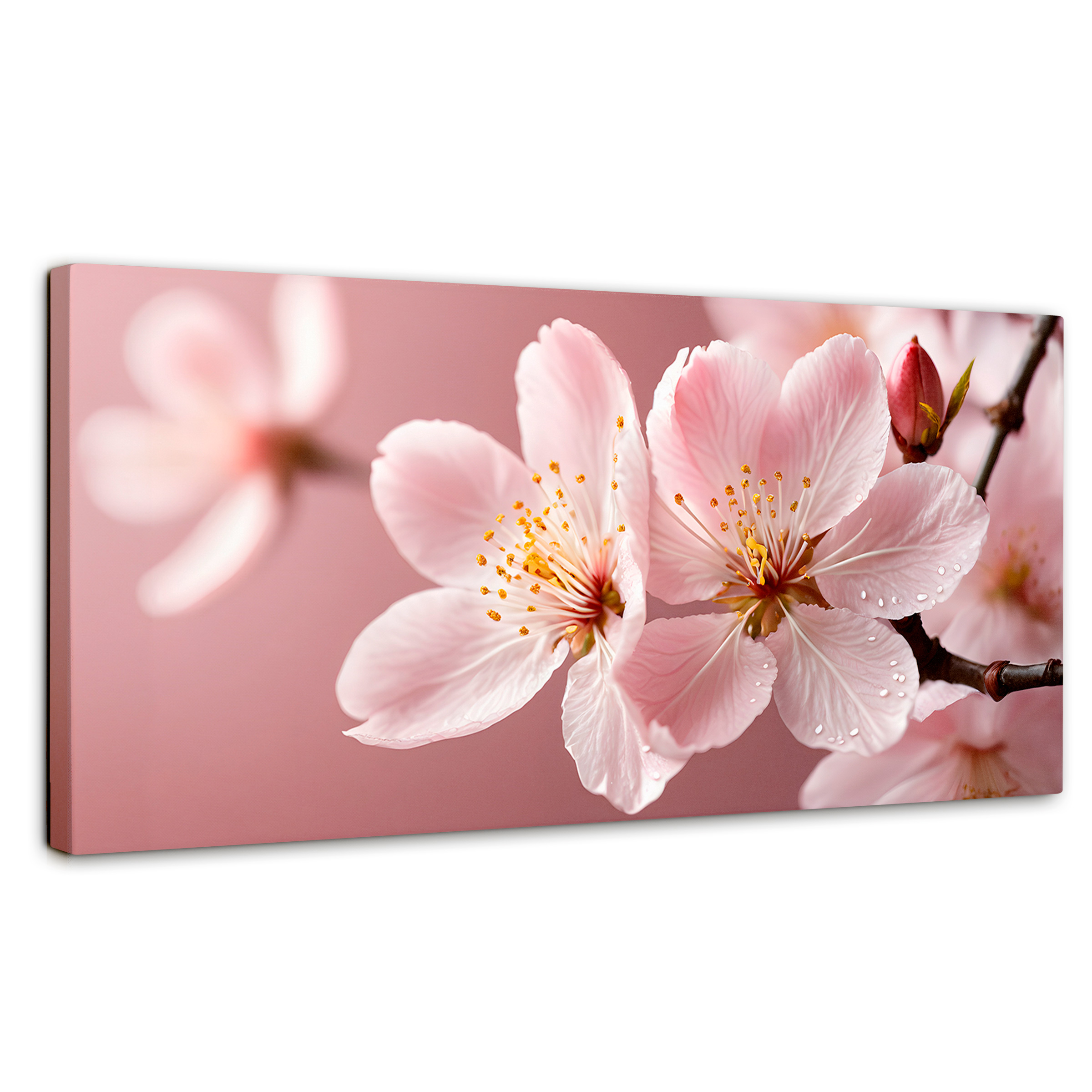 Cuadro Decorativo Canvas Cerezo Rosado Flor 120x60