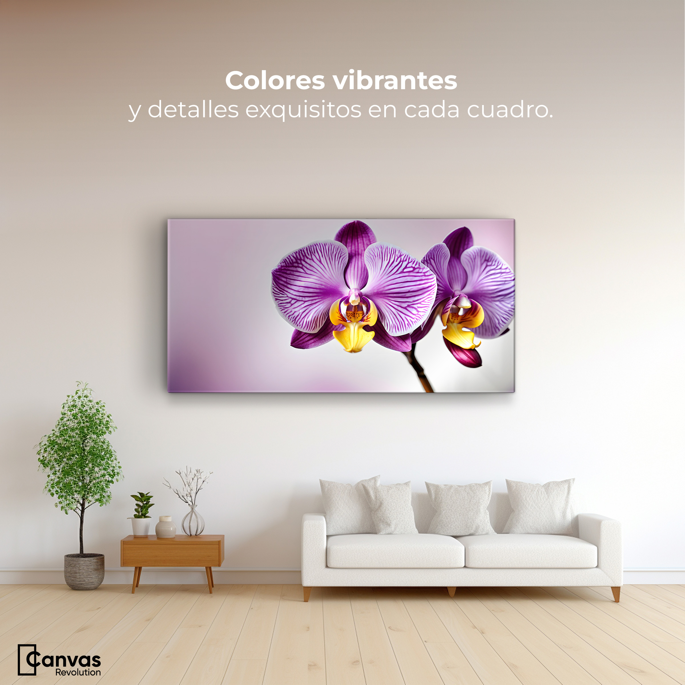 Foto 3 pulgar | Cuadro Decorativo Canvas Esencia Violeta 120x60