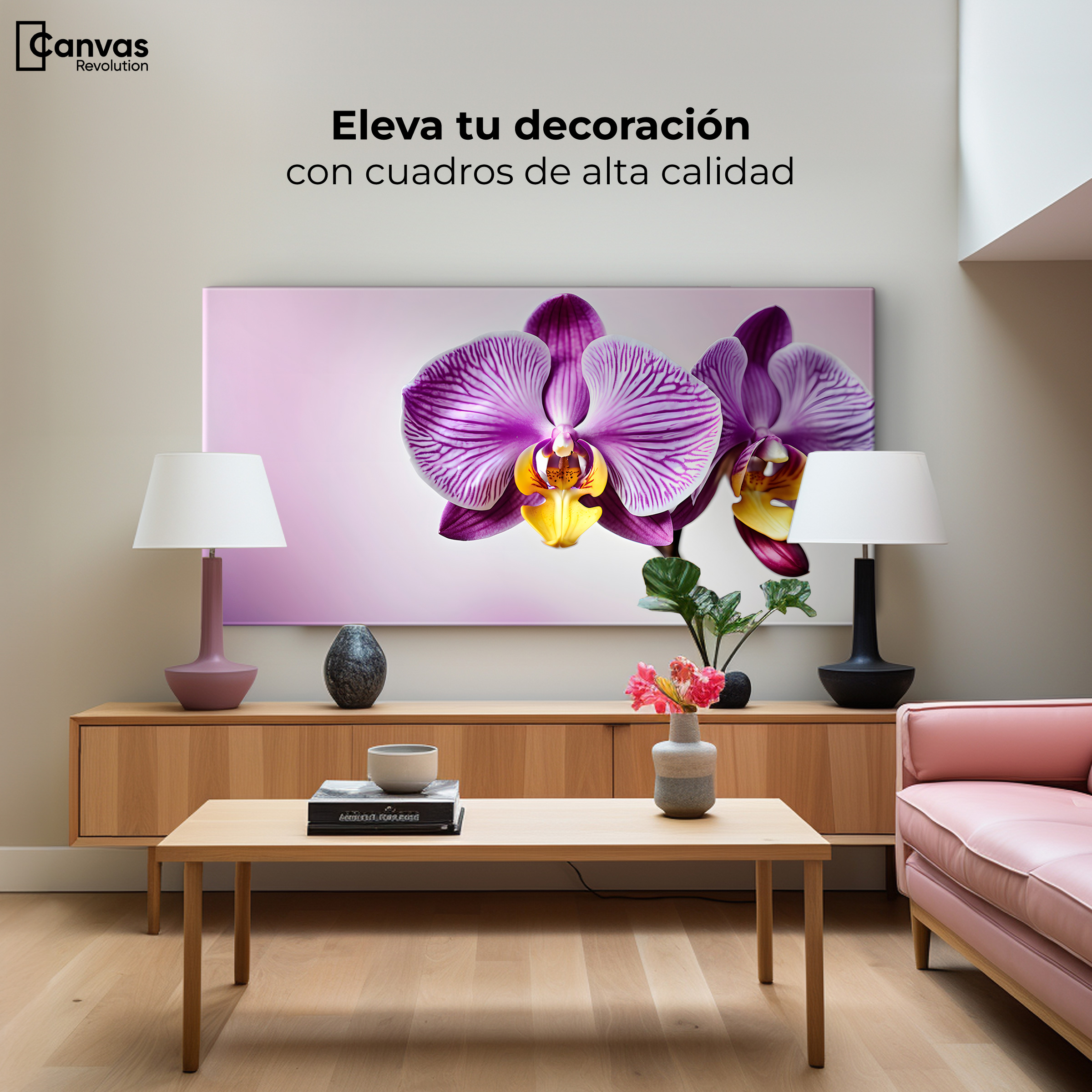 Foto 3 | Cuadro Decorativo Canvas Esencia Violeta 120x60