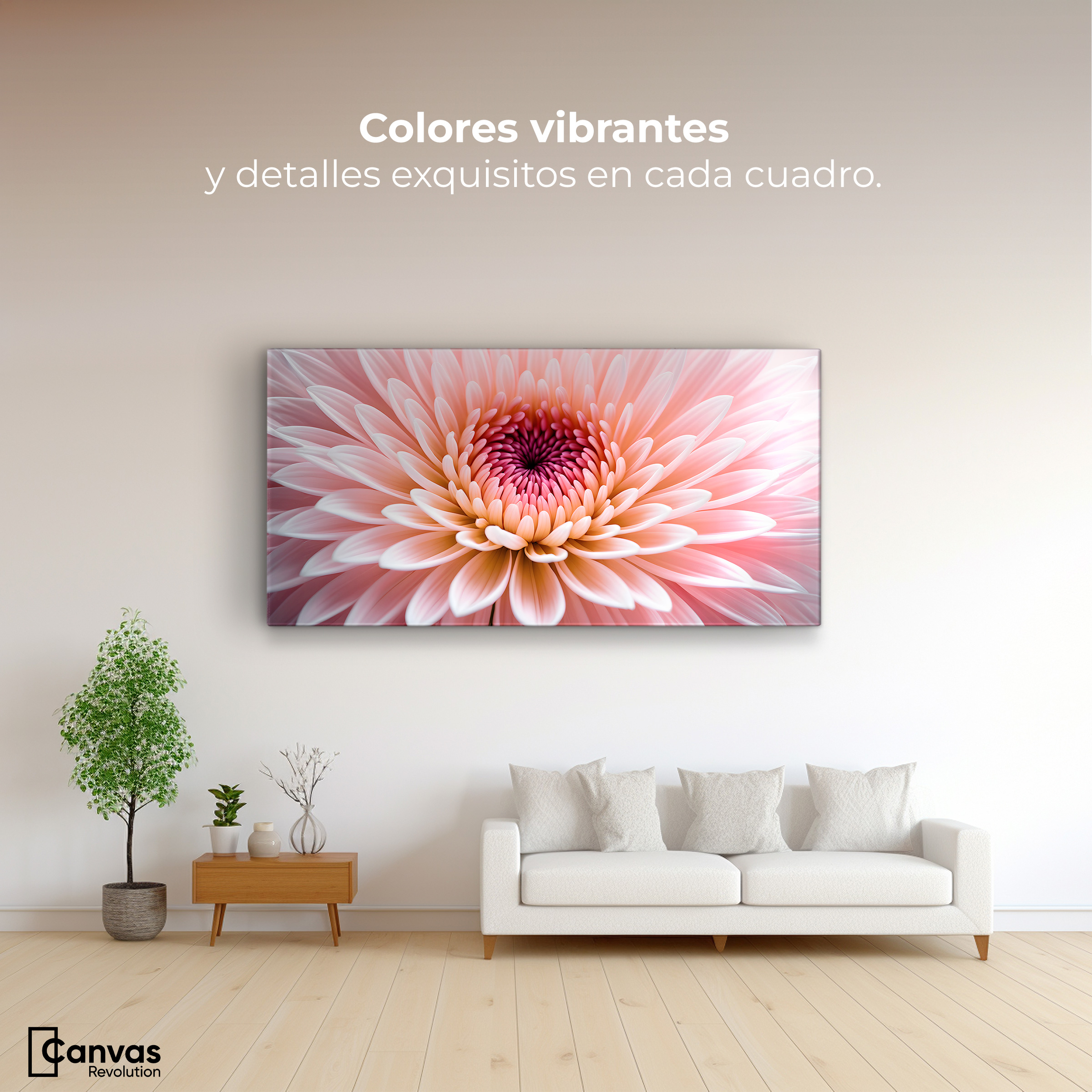 Foto 2 | Cuadro Decorativo Canvas Crisantemo Eterno 120x60