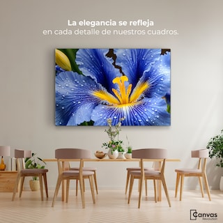 Foto 2 | Cuadro Decorativo Canvas Magia Flor Iris 90x60