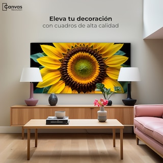 Foto 3 | Cuadro Decorativo Canvas Girasol Cercano 120x60