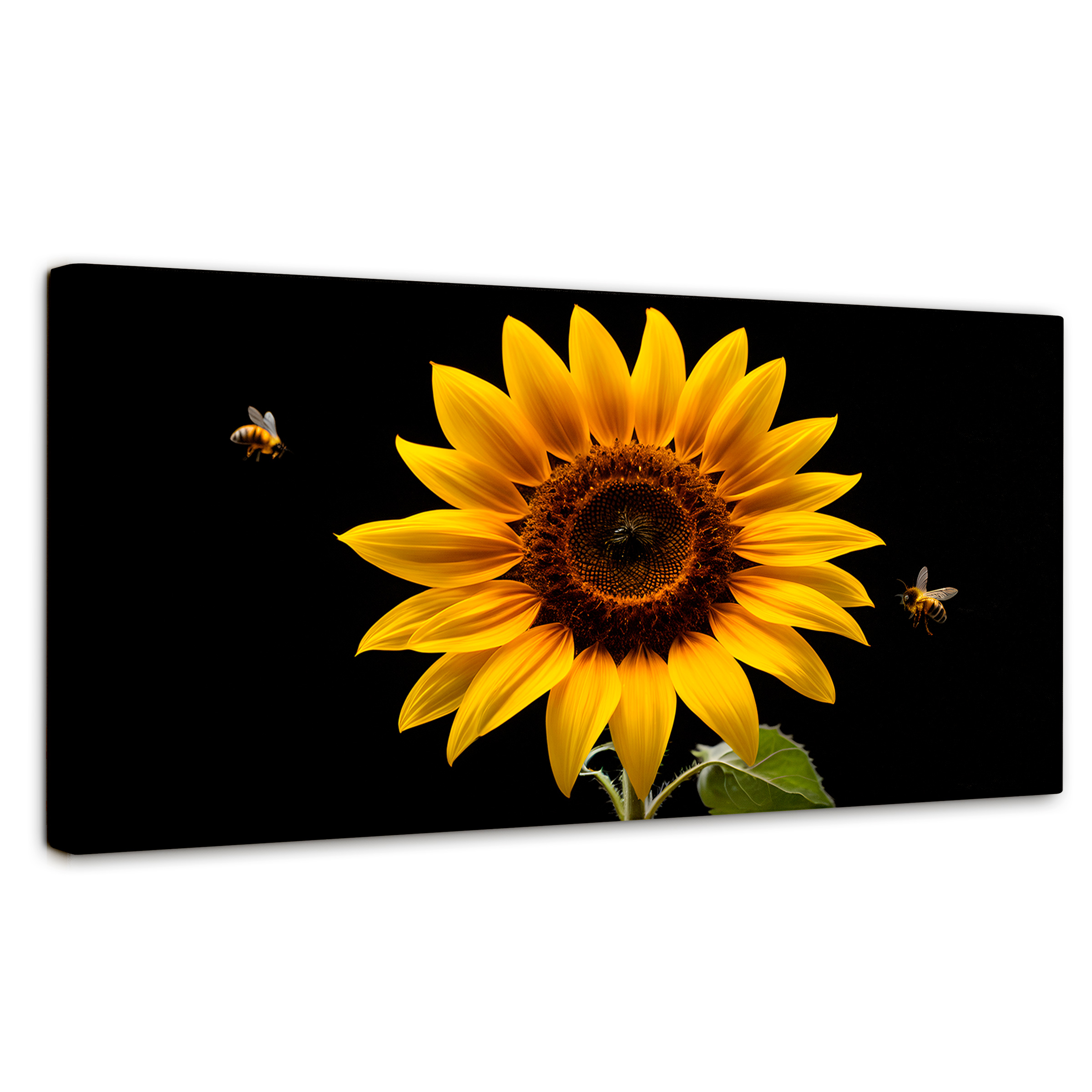 Cuadro Decorativo Canvas Girasol En Vuelo 120x60