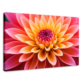 Foto 1 | Cuadro Decorativo Canvas Dahlia Vibrante 90x60