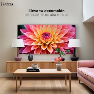 Foto 3 | Cuadro Decorativo Canvas Dahlia Vibrante 120x60