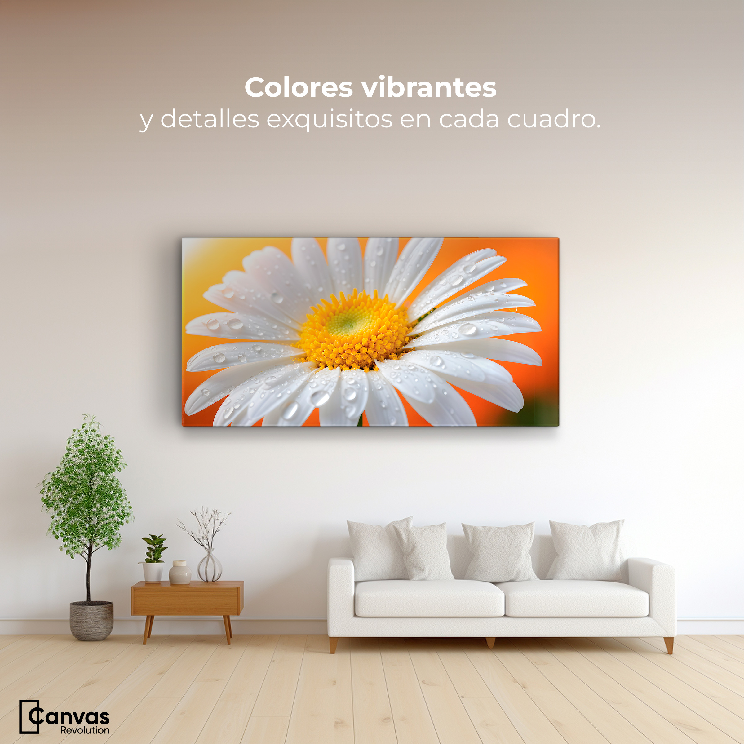 Foto 2 | Cuadro Decorativo Canvas Aura De Margarita 120x60