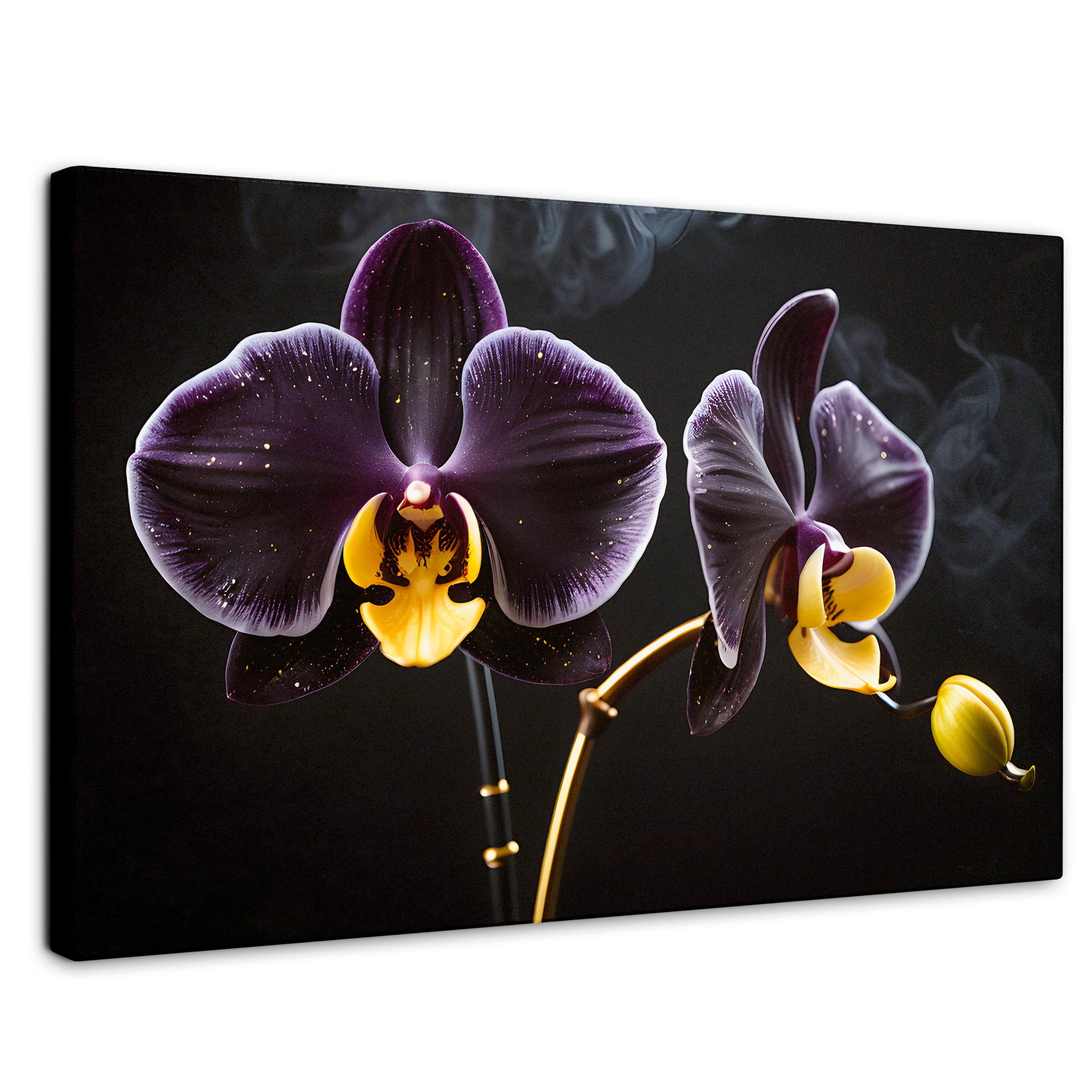 Cuadro Decorativo Canvas Orquídea Bicolor 90x60