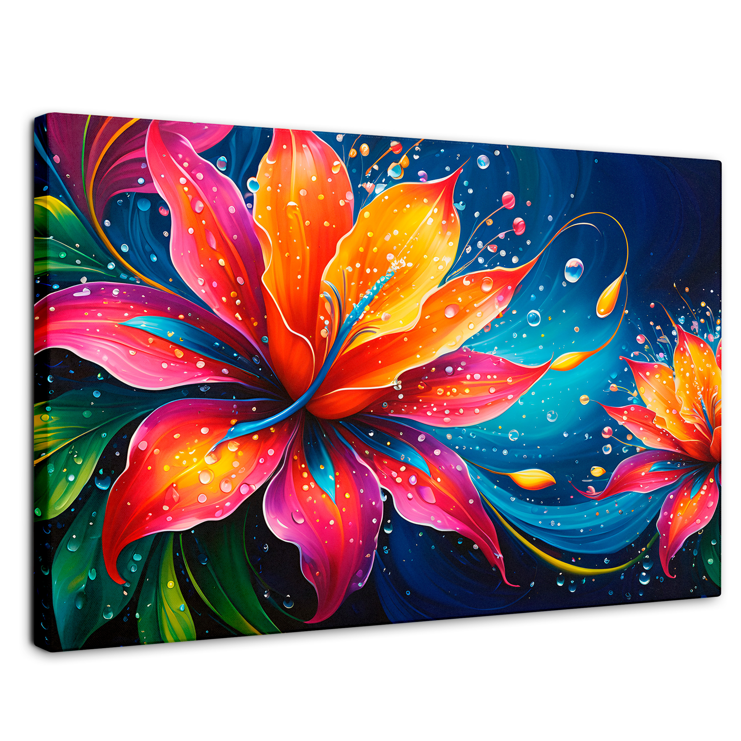 Cuadro Decorativo Canvas Flor Aurea Viva 90x60