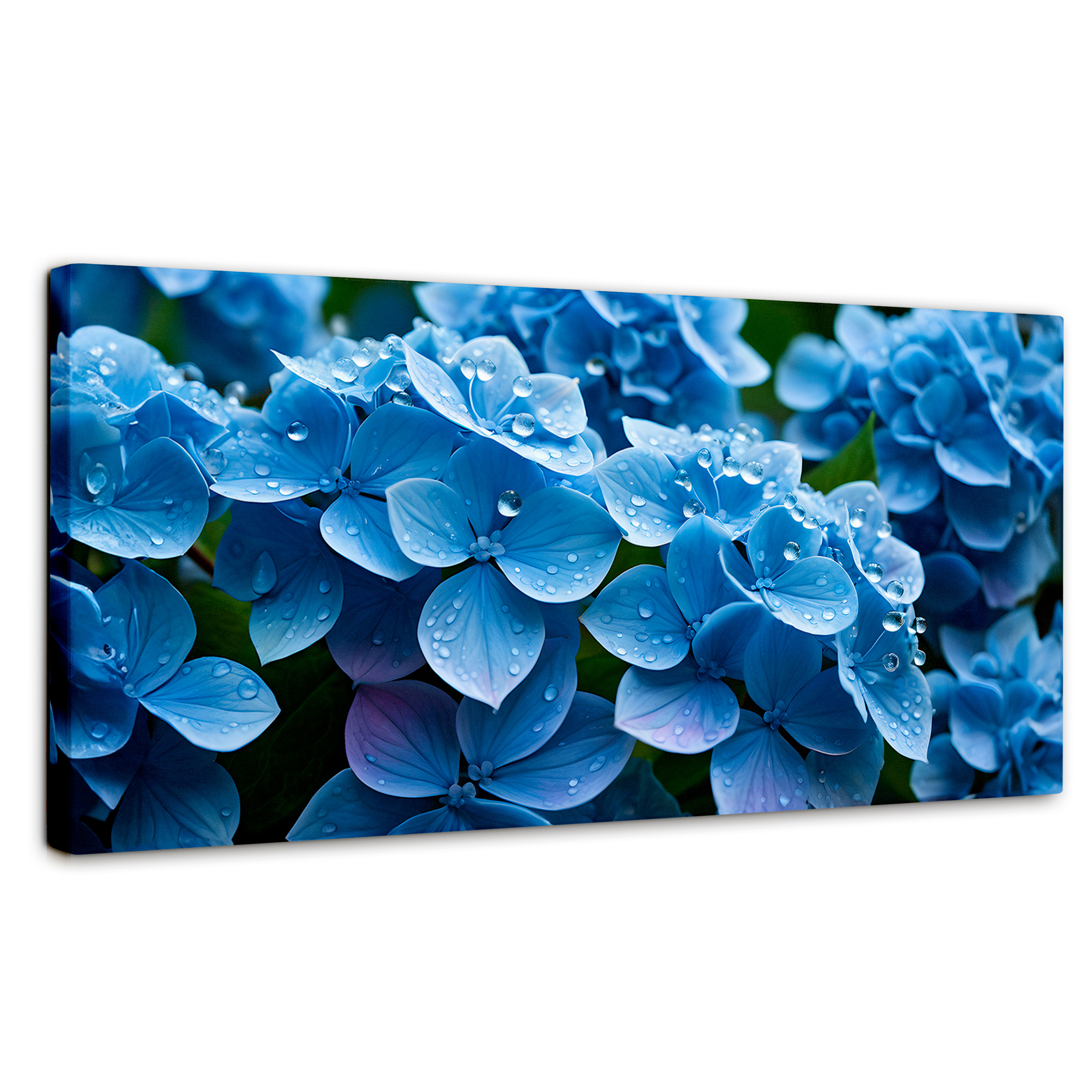 Foto 2 pulgar | Cuadro Decorativo Canvas Hortensia Azulada 120x60