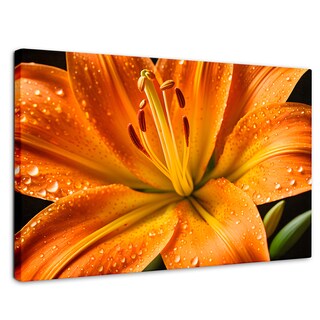 Foto 1 | Cuadro Decorativo Canvas Llama Lirio Macro 90x60