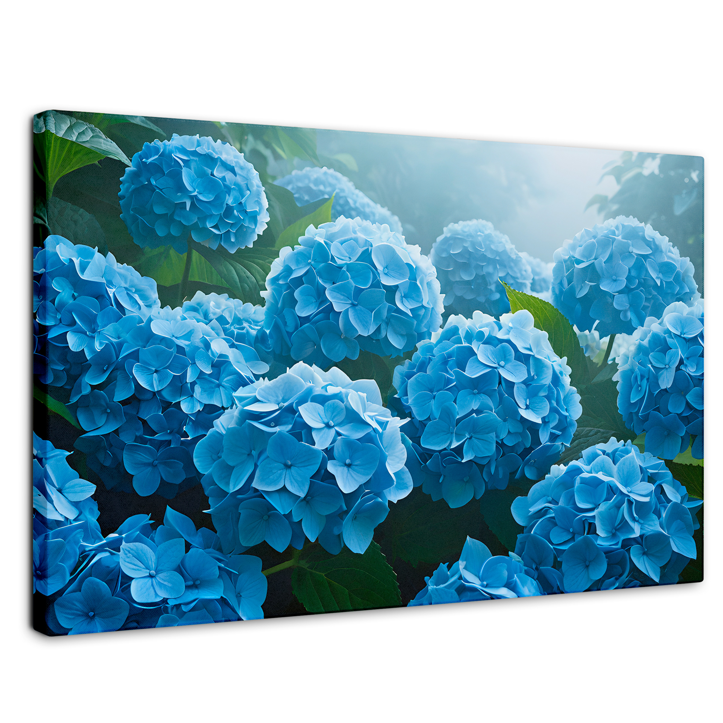 Foto 2 pulgar | Cuadro Decorativo Canvas Hortensias Azules 90x60