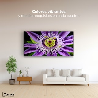 Foto 2 | Cuadro Decorativo Canvas Flor Pasión Eterna 120x60