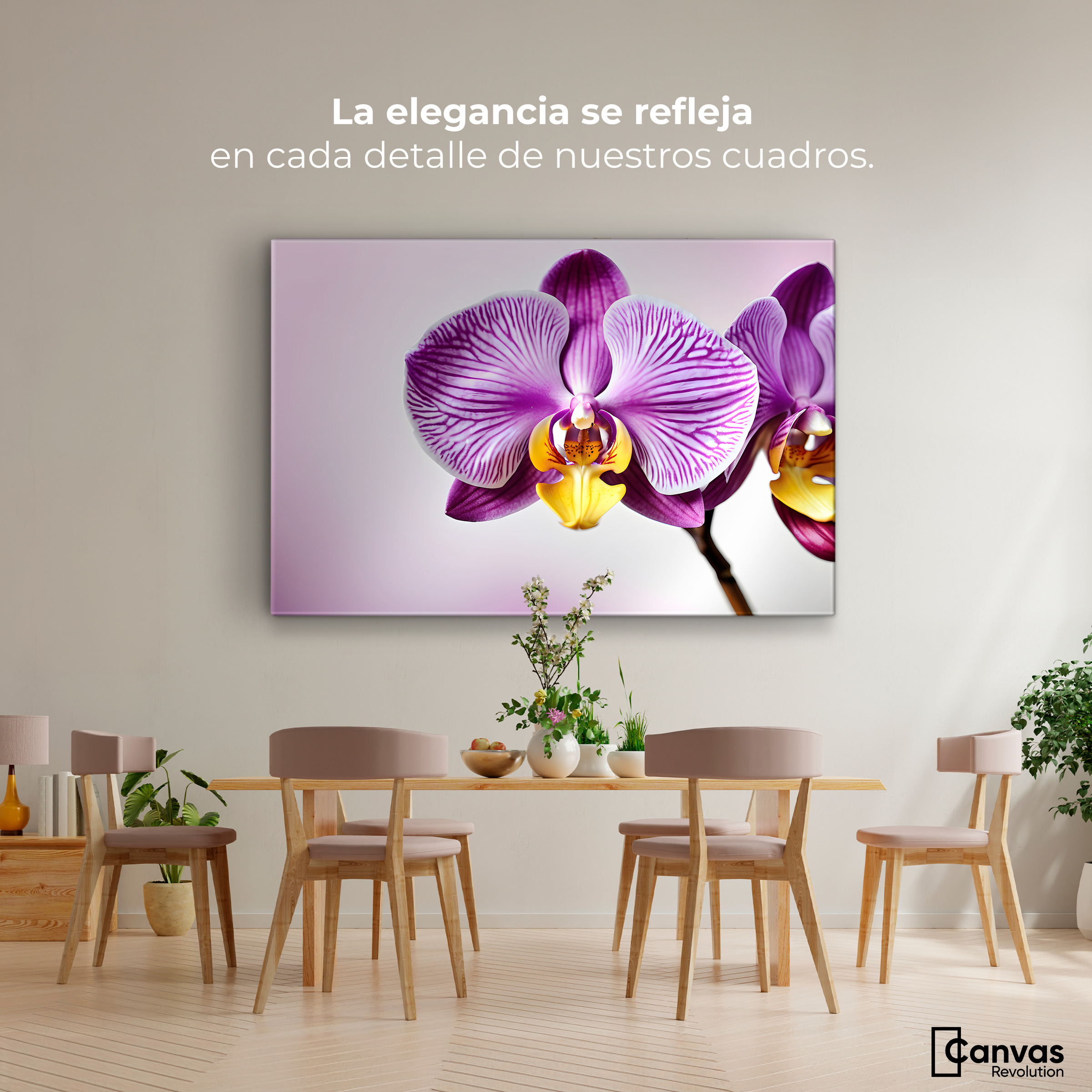 Foto 3 pulgar | Cuadro Decorativo Canvas Esencia Violeta 90x60