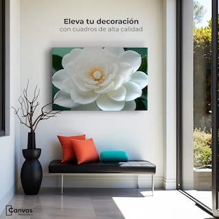Foto 3 | Cuadro Decorativo Canvas Camelia Eterna Flor 90x60