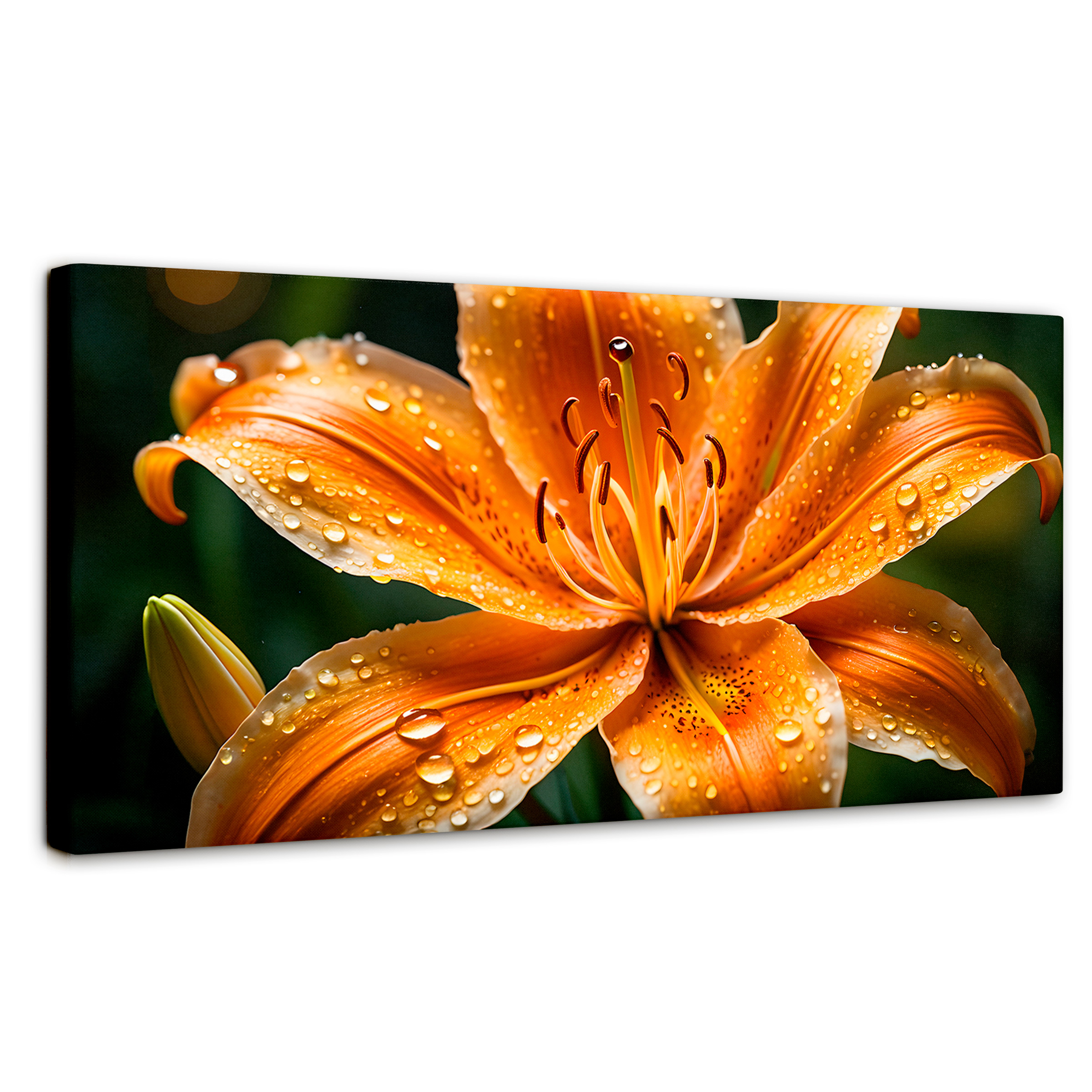 Cuadro Decorativo Canvas Lirio Fuego Salvaje 120x60