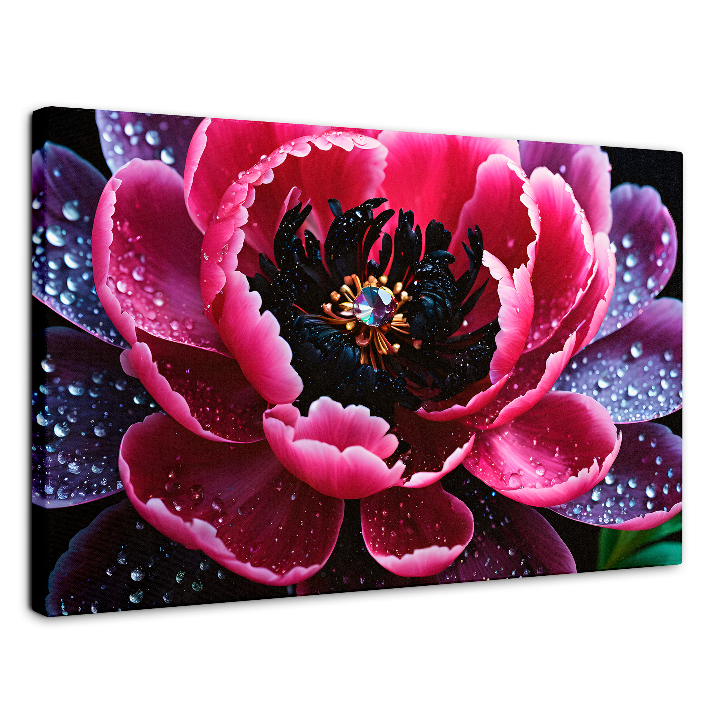 Cuadro Decorativo Canvas Rosa Púrpura Eterna 90x60