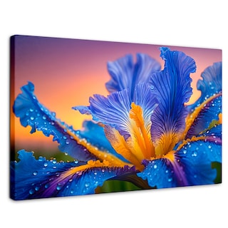 Foto 1 | Cuadro Decorativo Canvas Flor Iris Divino 90x60